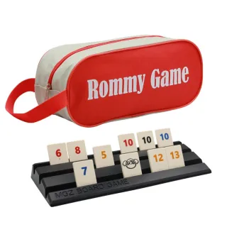【漫格子】Rommy 數字遊戲 以色列麻將 袋裝大牌標準2-4人(數字遊戲 益智桌遊 以色列麻將)