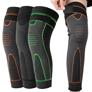 【DAYOU】los1425B口單隻出貨口加長護小腿護膝男女籃球跑步騎行防滑加壓綁帶四季防寒艾草護膝蓋(大友)