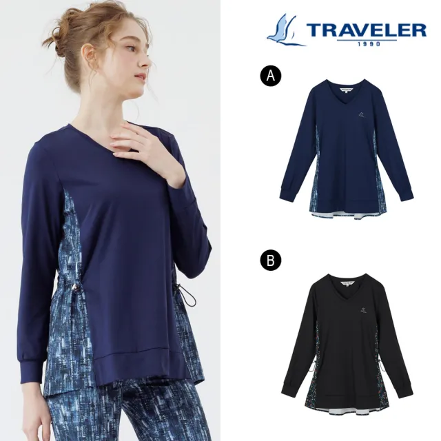 【TRAVELER 旅行者】女款消臭吸排抗UV上衣_222TR821.822(抗UV/吸濕排汗)