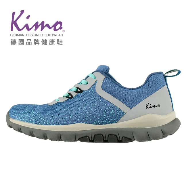 【Kimo】幻彩炫點飛織休閒鞋 女鞋(藍 81082S078266)