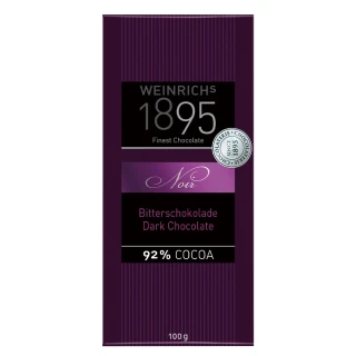 即期品【德國1895瑞奇】極致純黑85%黑巧克力100g(賞味期限:2025/08/31)