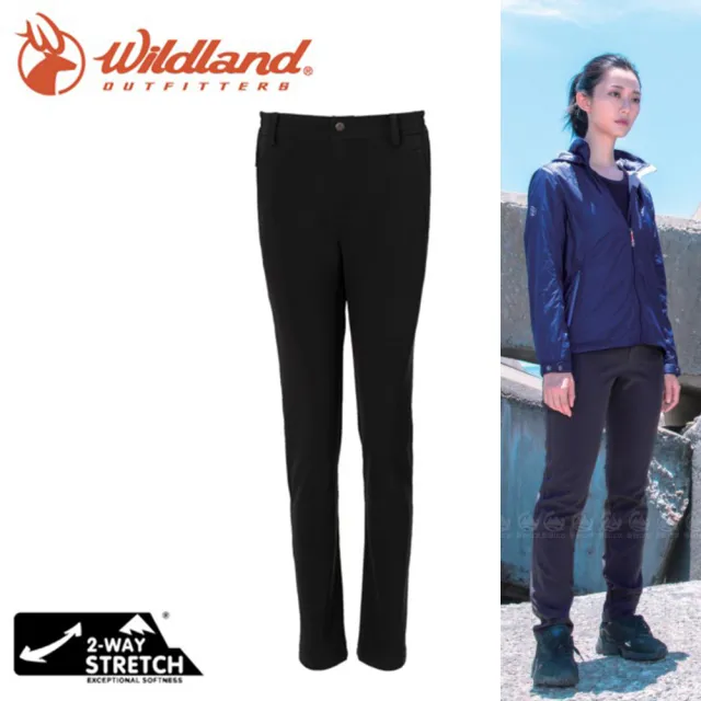 【Wildland 荒野】女 SOFTSHELL窄直筒合身褲《尊爵灰》0A72305/雪褲(悠遊山水)