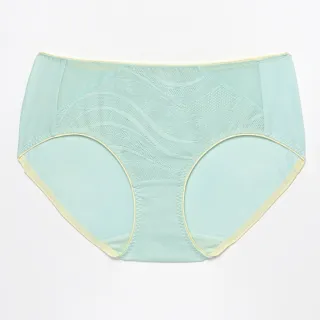 【Wacoal 華歌爾】專利立體無鋼圈 M-3L中低腰三角褲 NBB202搭配內褲-NS2302C8(冰透綠)