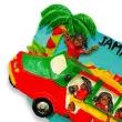 【A-ONE 匯旺】牙買加觀光車可愛磁鐵+巴布·馬利 雷鬼歌手外套電繡2件組世界旅行磁鐵(C228+138)