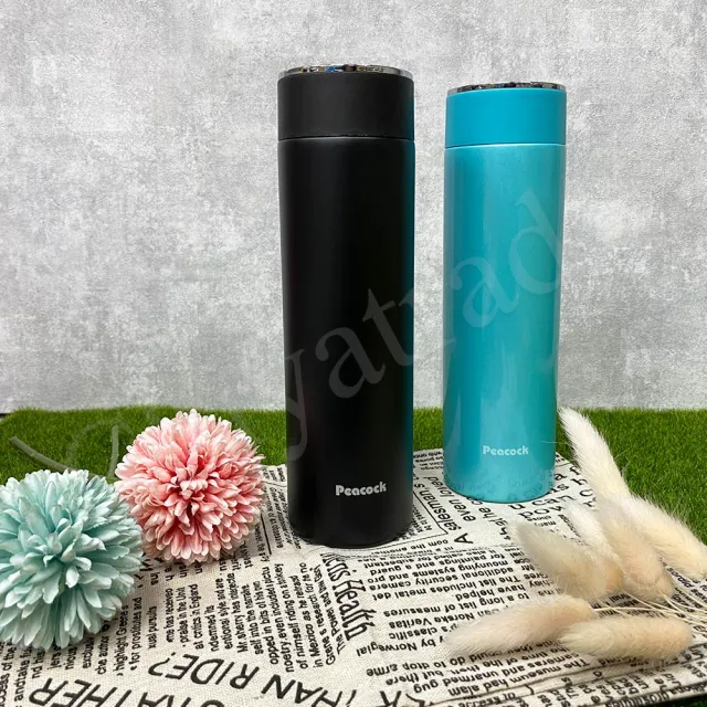 【Peacock 日本孔雀】時尚休閒 不鏽鋼保冷保溫杯500ML 防燙杯口設計 任選(保溫瓶)