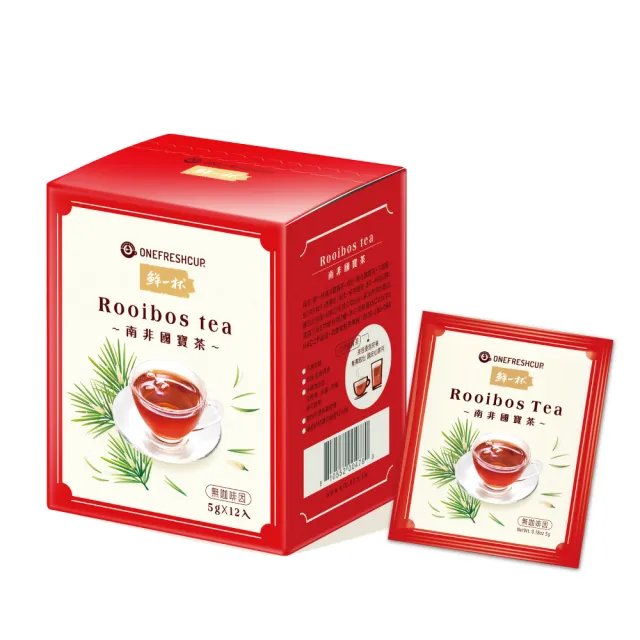 【鮮一杯】南非國寶茶5g*12包*5盒(國寶茶/綠國寶茶/蜜樹茶 3種口味任選)