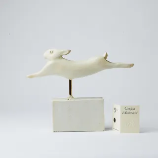 【富邦藝術】奔跑的兔子 雕塑