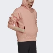 【adidas 愛迪達】Original C Hoody 男女 連帽 上衣 休閒 輕鬆 率性 刷毛 國際版 粉橘(H11360)