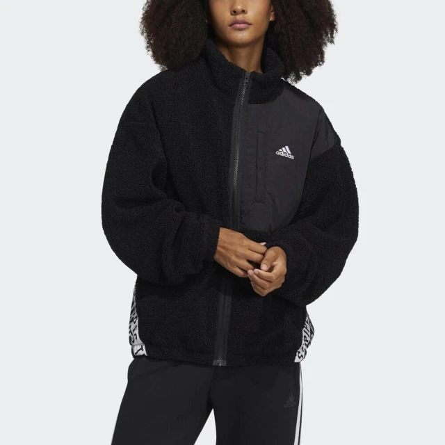 adidas 愛迪達 W Boa Jacket 女 立領外套 運動 訓練 休閒 刷毛 柔軟 舒適 亞洲版 黑(HD0364)