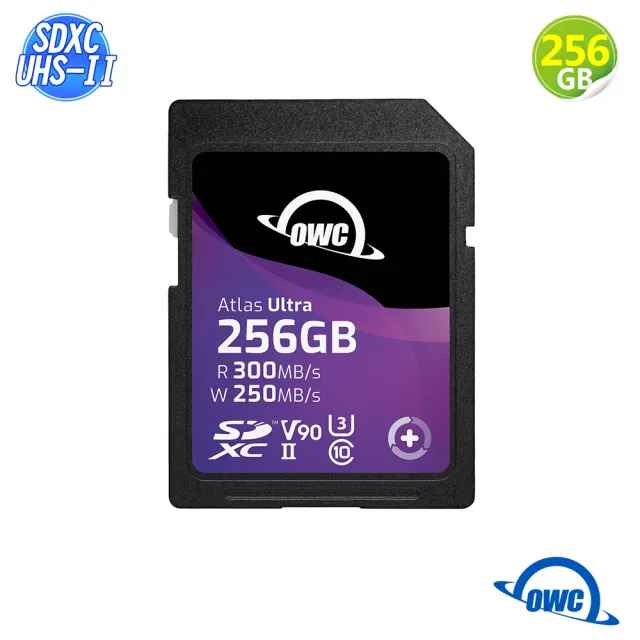 【OWC】Atlas Ultra - 256GB SD 記憶卡(SDXC UHS-II V90)