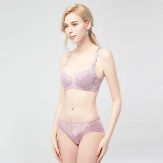 【Swear 思薇爾】戀之物語系列B-F罩蕾絲包覆女內衣(莫蘭紫)_出清品