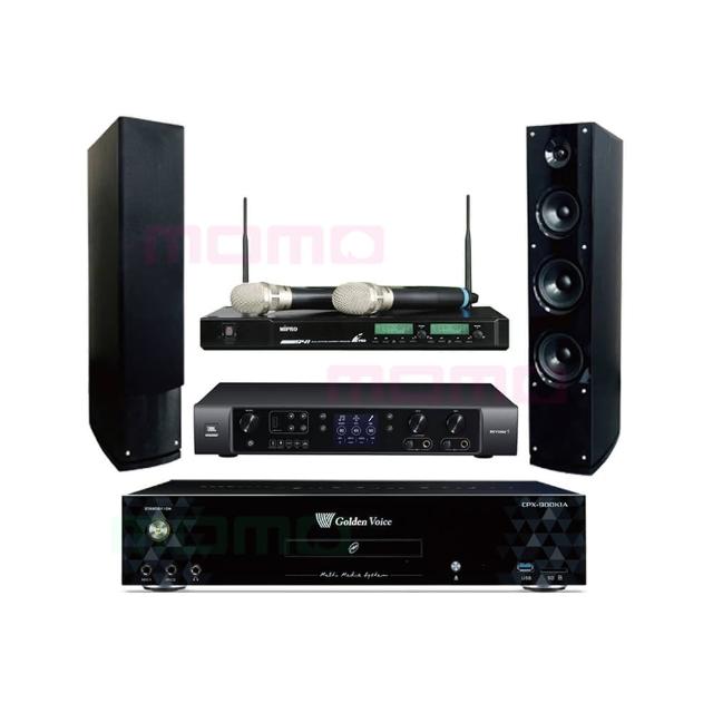 【金嗓】CPX-900 K1A+JBL BEYOND 1+ACT-941+AS-138(6TB點歌機+數位多功能擴大機+無線麥克風+落地式喇叭)