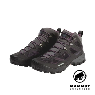 【Mammut 長毛象官方直營】Ducan Mid GTX 中筒登山健行鞋 女款 幻影黑 #3030-03551