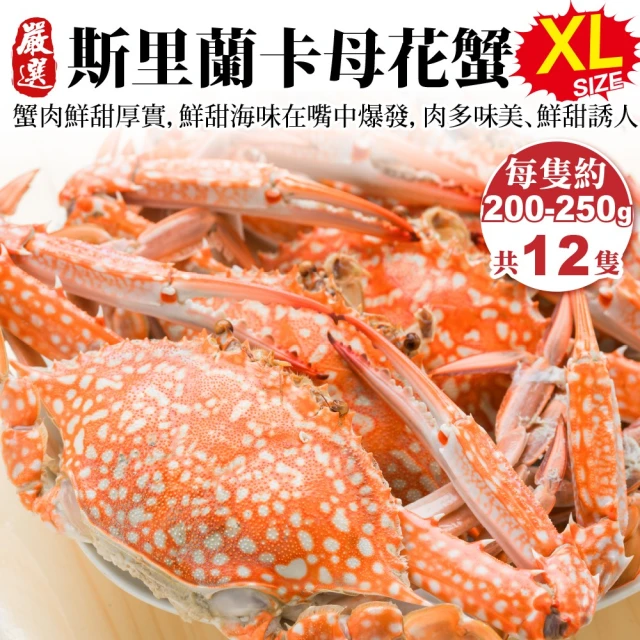 三頓飯 活凍特大隻藍花蟹(2隻_400-450g/隻)優惠推