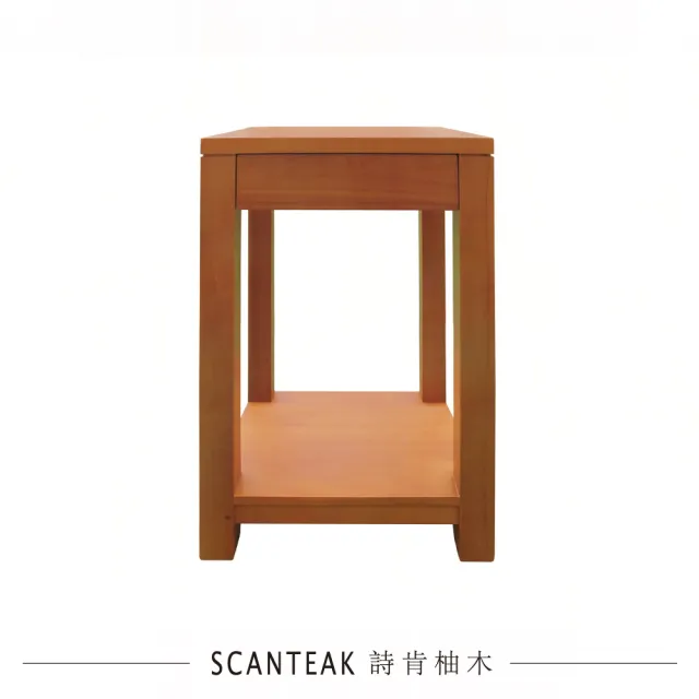 【SCANTEAK 詩肯柚木】Oka實心柚木收納展示架60cm