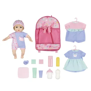 【ToysRUs 玩具反斗城】Baby Blush 13吋娃娃配件背包組(女孩玩具 嬰幼兒娃娃)