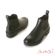 【amai】經典厚底切爾西靴 短靴 短筒靴 厚底靴 短筒靴 雨靴 厚底 英倫風 百搭 大尺碼 KB93BK(黑色)