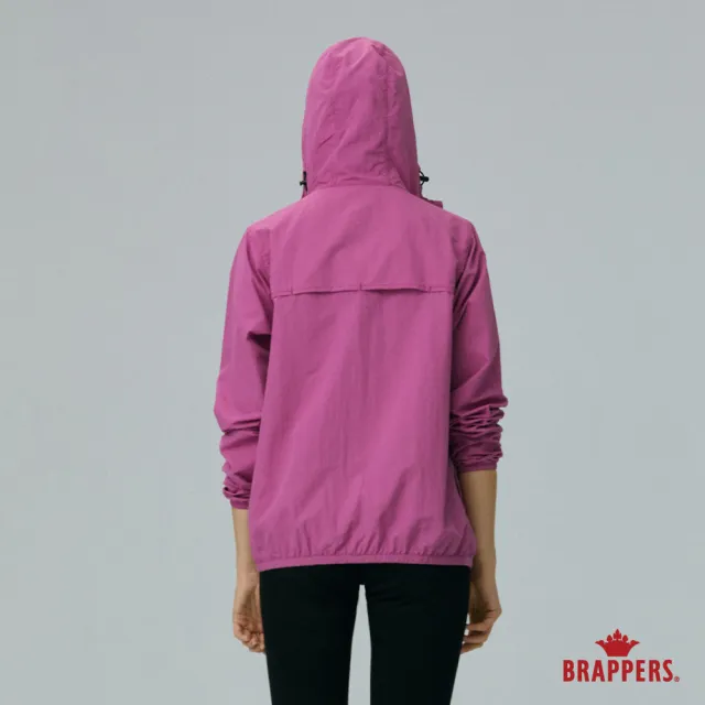 【BRAPPERS】男女同款-防潑水連帽外套(紫紅)