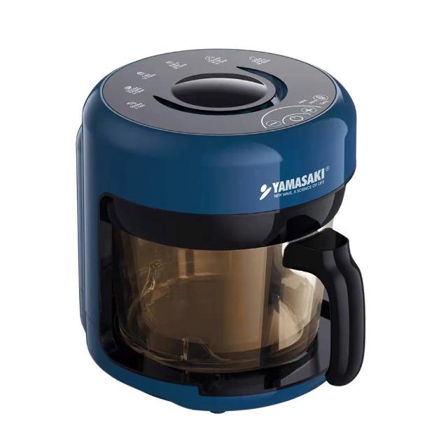 山崎 SK-AF900G 電子式蒸氣站主體，藍色設計，0-3L大容量水箱，適合日常熨燙需求。電子控制精準操作，提供強力蒸氣效果。產品保固一年，正常使用下故障免費維修（不含運費），保固外可付費維修，配件與消耗零件除外。優質品牌，高效家電必備！