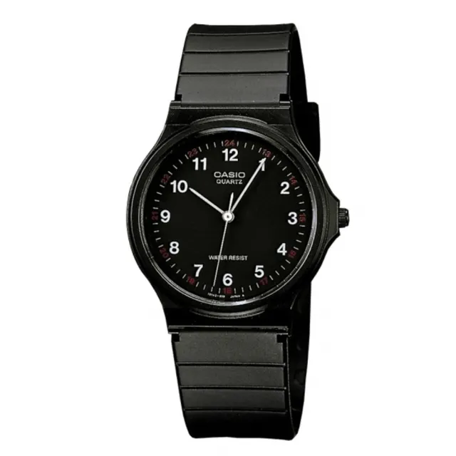 【CASIO 卡西歐】文青簡約指針錶(MQ-24-1B)
