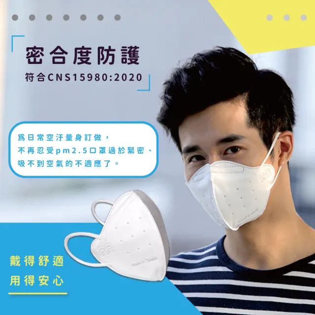 【天天】PM2.5 專業防霾口罩 白色(A級防護 12入/盒)