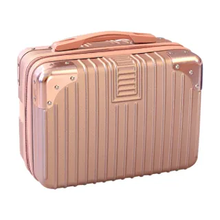 【DE生活】14吋手提行李箱 手提旅行箱 登機箱(收納箱 收納盒 化妝包 化妝品收納盒 化妝箱 手提箱)
