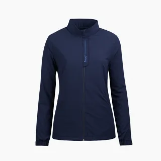 【PING】女款腰側沖孔防潑水休閒鋪棉外套-深藍(蓄熱保溫/GOLF/高爾夫/RC22212-58)