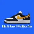 【NIKE 耐吉】Nike Air Force 1 Low GS Athletic Club 俱樂部 灰 黑白黃 女款 DH9597-002(Air Force 1)