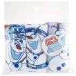 【小禮堂】迪士尼 冰雪奇緣 純棉短毛巾3入組 29x32cm - 白藍圓框款(平輸品)