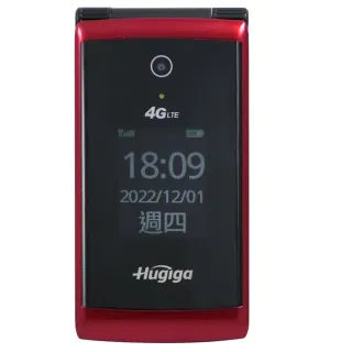 【Hugiga】4G LTE單卡折疊手機/老人機 A9(全配/公司貨)
