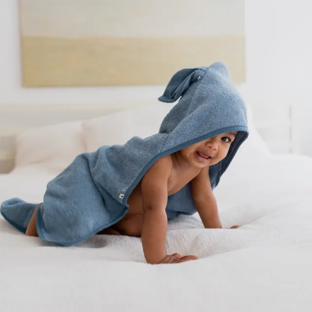 【BIBS】Hoodie Towel Kangaroo 袋鼠連帽浴巾(原裝進口公司貨)