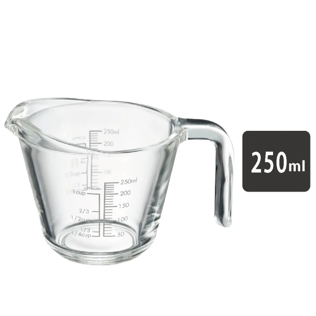 【HARIO】耐熱玻璃大口量杯 250ml／MJP-250-GR