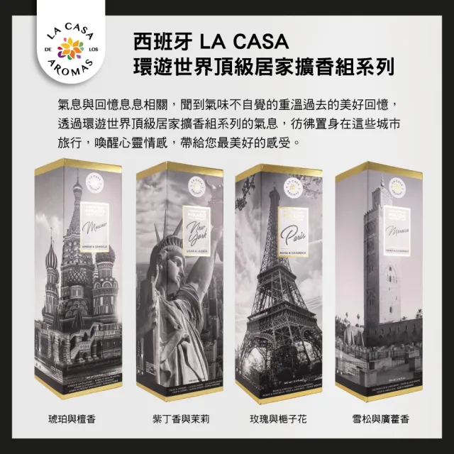 【LA CASA】環遊世界頂級居家擴香組 100ml(任選)