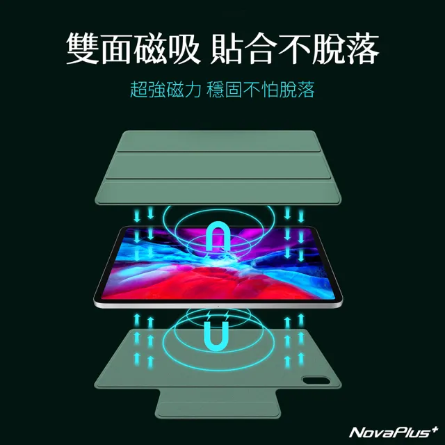 【NovaPlus】Apple iPad Air-10.9吋 新款LOCK系列超薄搭扣版磁吸保護套(LOCK系列超薄搭扣版)