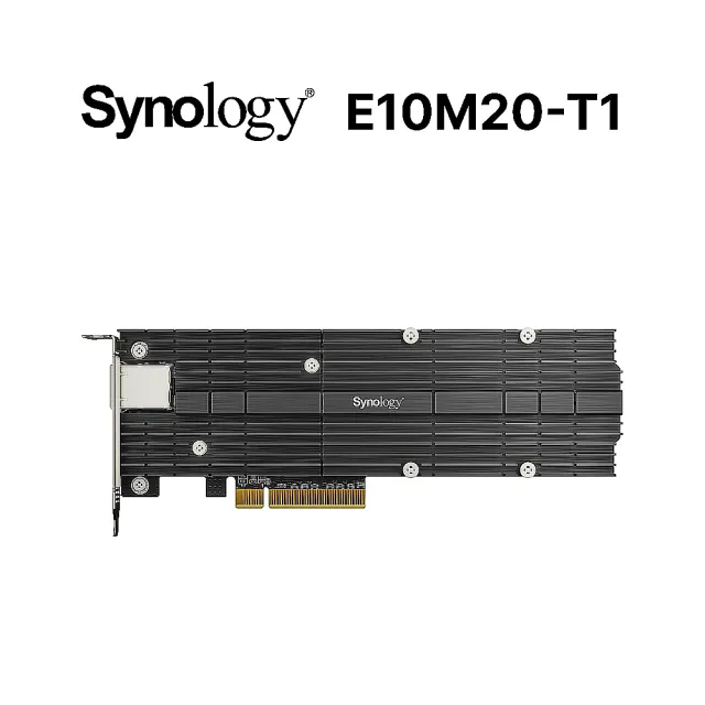 【Synology 群暉科技】E10M20-T1 M.2 SSD+10GbE 複合式轉接卡(拆封後無法退換貨)
