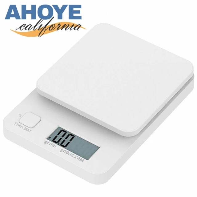 【AHOYE】日本極簡廚房料理電子秤 0.1g~3kg(料理秤 食物秤 烘焙秤)