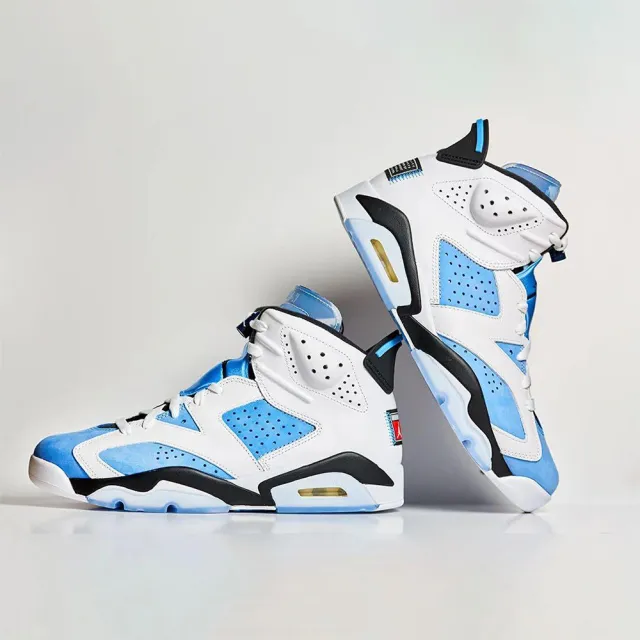 NIKE 耐吉】ir Jordan 6 University Blue 大學藍高筒男鞋藍色北卡藍AJ6