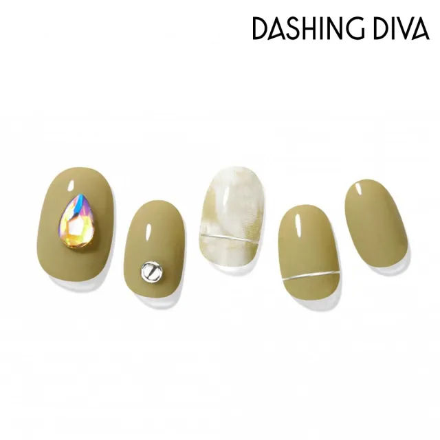 【DASHING DIVA】GLOSS頂級凝膠美甲貼_橄欖樹綠