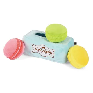 【P.L.A.Y.】小狗咖啡館-馬卡龍(陪伴 解壓 發聲 狗玩具)