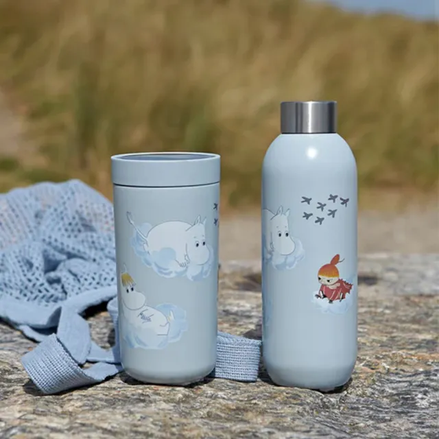 【Stelton】嚕嚕米 Moomin x Keep Cool隨身瓶750ml(雲朵藍)