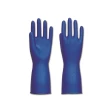 【日本TOWA東和】PVC防滑抗油汙萬用家事清潔手套-NO.774薄型藍色1雙/袋(洗碗盤大掃除園藝植栽漁業水產油漆)