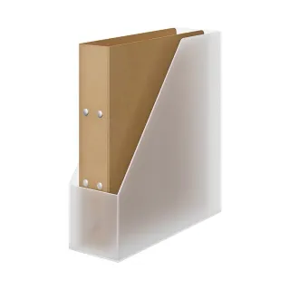 【MUJI 無印良品】聚丙烯立式斜口檔案盒.A4