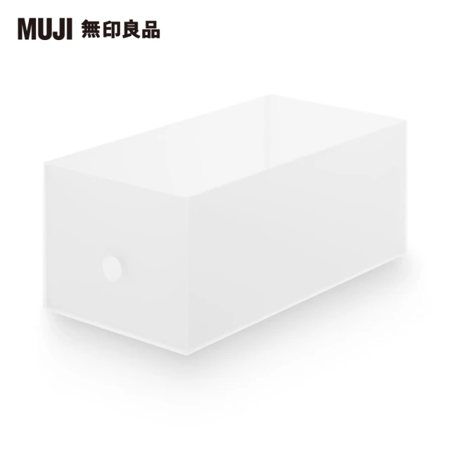 【MUJI 無印良品】聚丙烯檔案盒.標準型.寬.1/2.約15x32x12cm
