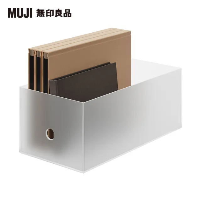 【MUJI 無印良品】聚丙烯檔案盒.標準型.寬.1/2.約15x32x12cm