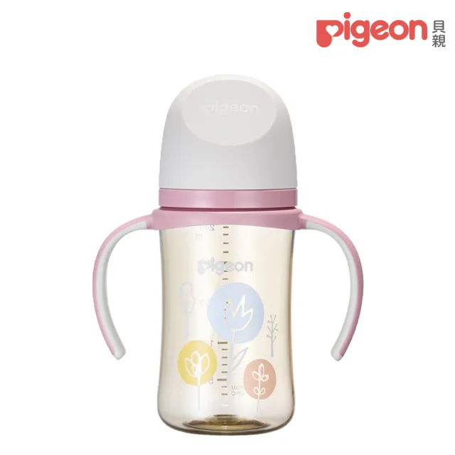 【Pigeon 貝親】第三代母乳實感雙把手PPSU奶瓶240ml(2款)