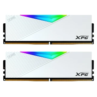 【ADATA 威剛】XPG LANCER DDR5-5600 16G*2 RGB超頻桌上型記憶體(白)