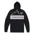 【Tommy Hilfiger】TOMMY 經典刺繡文字Logo連帽T恤 上衣-黑色(平輸品)