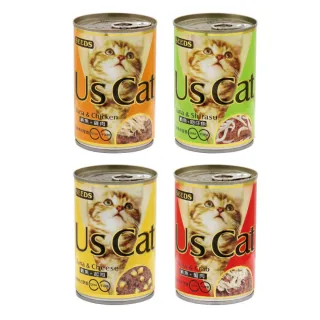 【Seeds 聖萊西】Us Cat愛貓餐罐400g*24入組(貓罐頭 副食 全齡貓)