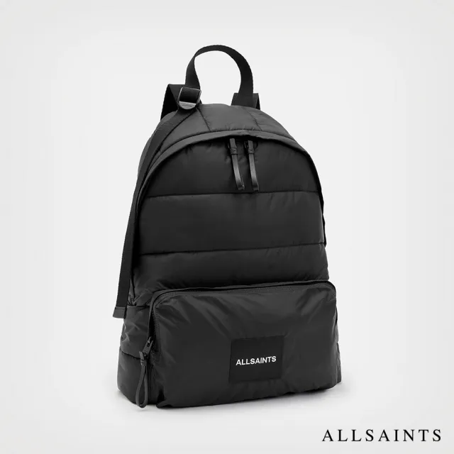 【ALLSAINTS】ZONE 衍縫尼龍後背包-黑 MB539X