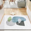【House Deco 吾所飾室】簡約系列絲圈進門地毯地墊80*120cm(現代簡約PVC客廳蹭土防塵耐髒地毯可裁剪)